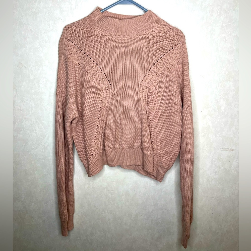 Kendall & Kylie Romantic Cable Knit Sweater